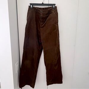 MUJI brown corduroy pants